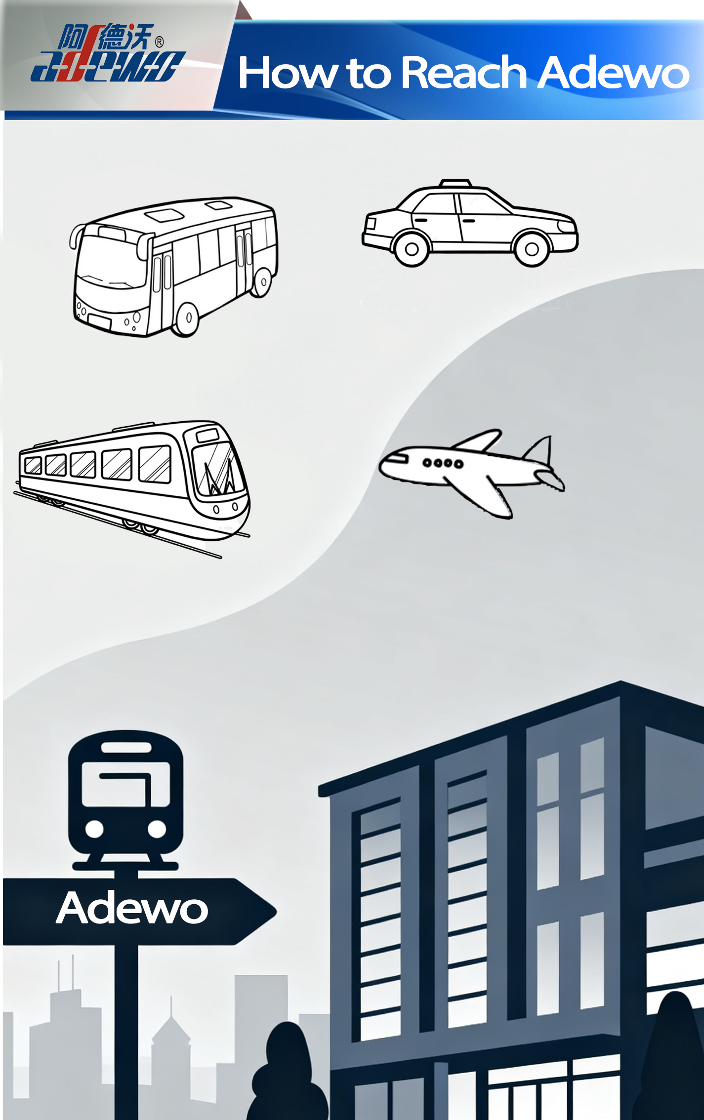 จะไปถึง Adewo ได้อย่างไร?